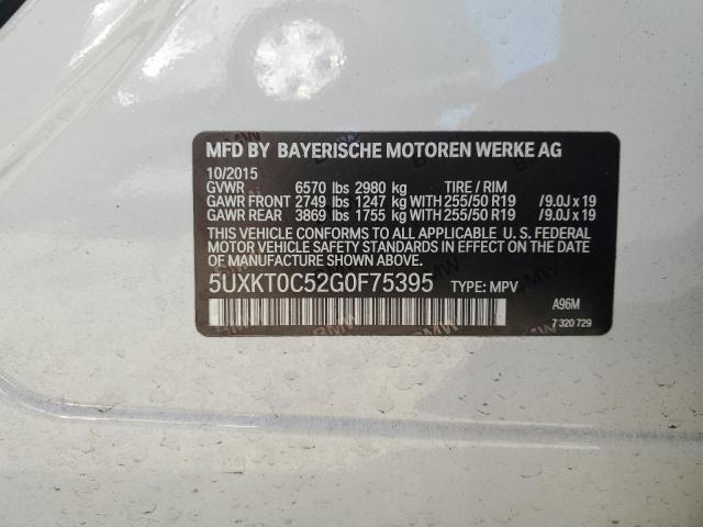 2016 BMW X5 XDR40E - 5UXKT0C52G0F75395