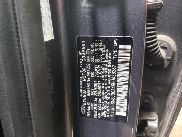 2017 HYUNDAI TUCSON LIM - KM8J3CA49HU428387