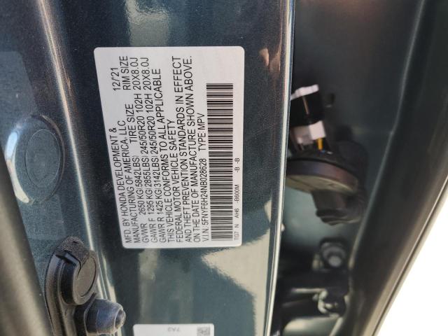 2022 HONDA PILOT SE 5FNYF6H24NB028628
