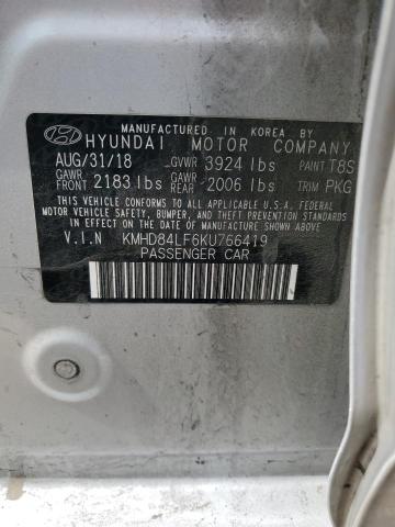 2019 HYUNDAI ELANTRA SE - KMHD84LF6KU766419