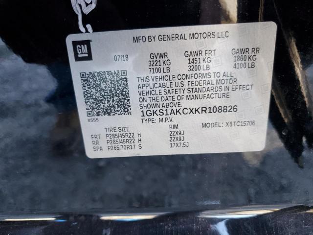 2019 GMC YUKON SLE 1GKS1AKCXKR108826