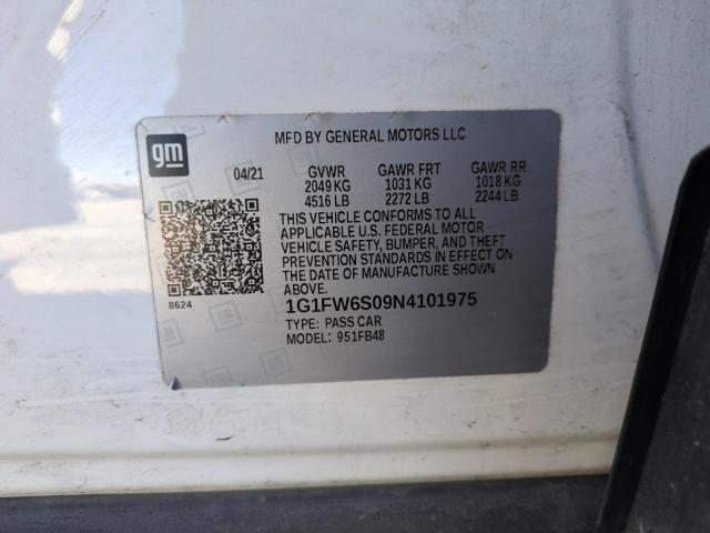 2022 CHEVROLET BOLT EV 1L - 1G1FW6S09N4101975