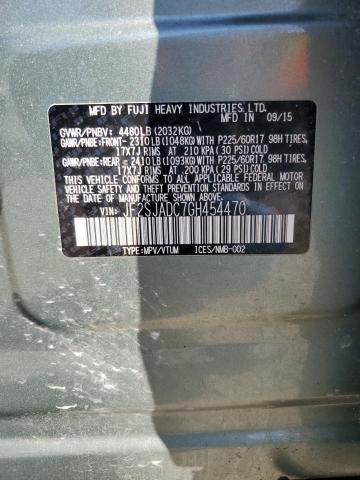 2016 SUBARU FORESTER 2 - JF2SJADC7GH454470