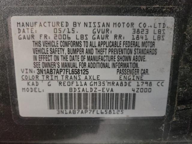 2015 NISSAN SENTRA S - 3N1AB7AP7FL658125