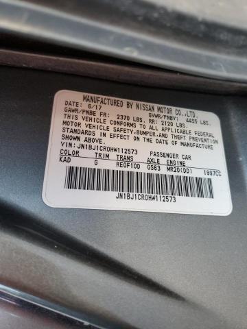 2017 NISSAN ROGUE SPT JN1BJ1CR0HW112573