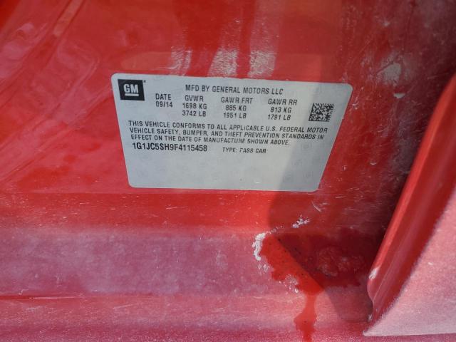 2015 CHEVROLET SONIC LT - 1G1JC5SH9F4115458