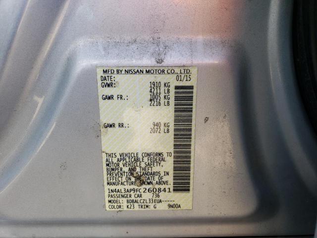 2015 NISSAN ALTIMA 2.5 - 1N4AL3AP9FC260841