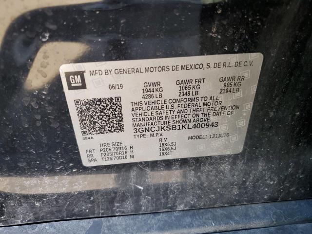 2019 CHEVROLET TRAX LS - 3GNCJKSB1KL400943