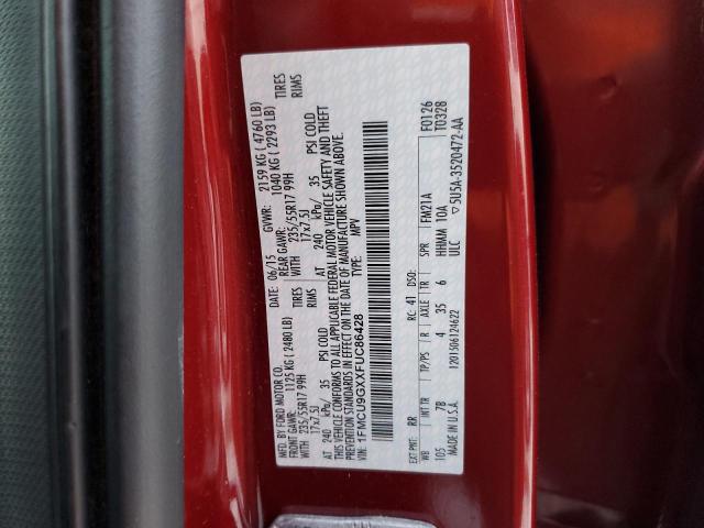 2015 FORD ESCAPE SE - 1FMCU9GXXFUC86428