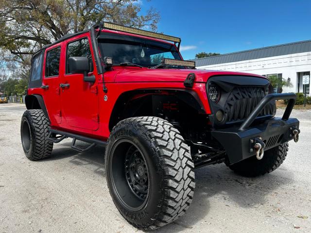 JEEP WRANGLER U 2015 red 4dr spor flexible fuel 1C4BJWDG1FL593276 photo #1