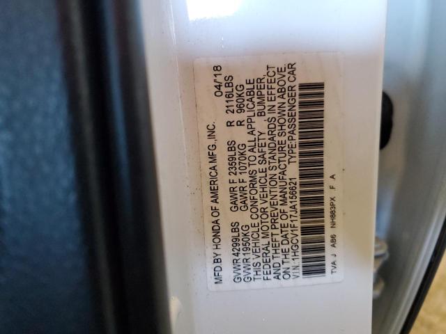 2018 HONDA ACCORD LX - 1HGCV1F17JA156621