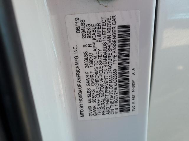 2019 HONDA ACCORD TOU - 1HGCV2F97KA028859