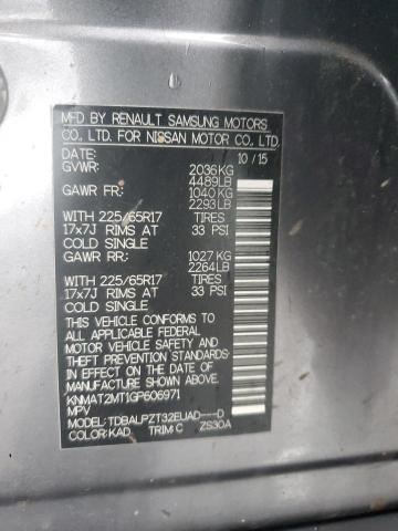 2016 NISSAN ROGUE S - KNMAT2MT1GP606971