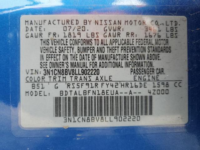 2020 NISSAN VERSA S - 3N1CN8BV8LL902220