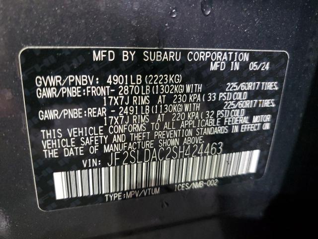 2025 SUBARU FORESTER JF2SLDAC2SH424463