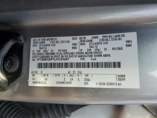 2020 FORD F150 SUPER 1FTEW1EP7LFC53267