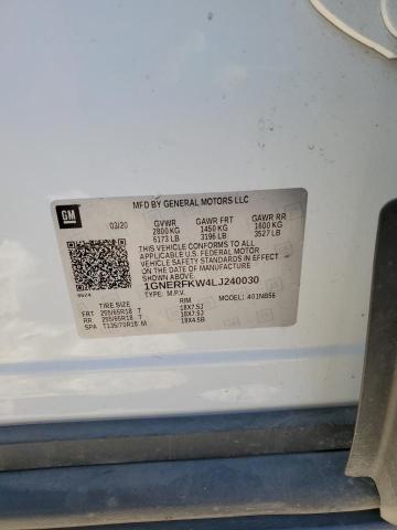 2020 CHEVROLET TRAVERSE L - 1GNERFKW4LJ240030