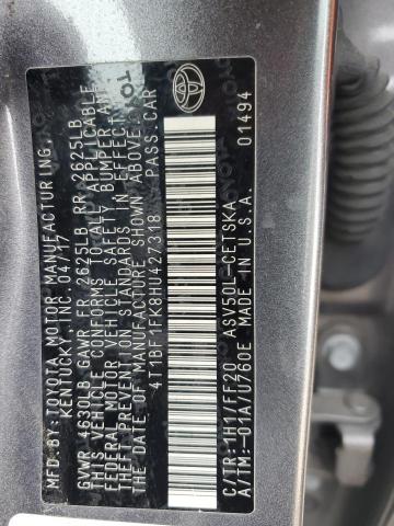 2017 TOYOTA CAMRY LE - 4T1BF1FK8HU427318