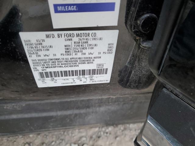 2020 FORD EXPLORER L - 1FMSK8FH8LGC00355