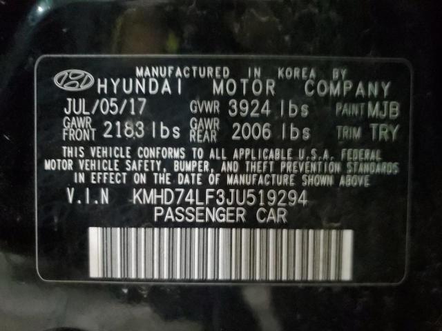 2018 HYUNDAI ELANTRA SE - KMHD74LF3JU519294