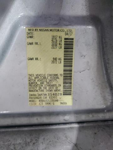 2017 NISSAN ALTIMA 2.5 1N4AL3AP7HN354028