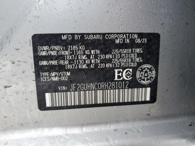 2024 SUBARU CROSSTREK - JF2GUHNC0RH281012