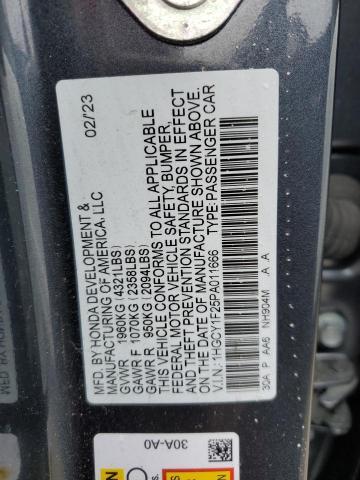 2023 HONDA ACCORD LX - 1HGCY1F25PA011666