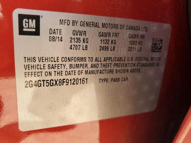 2015 BUICK REGAL GS - 2G4GT5GX8F9120161