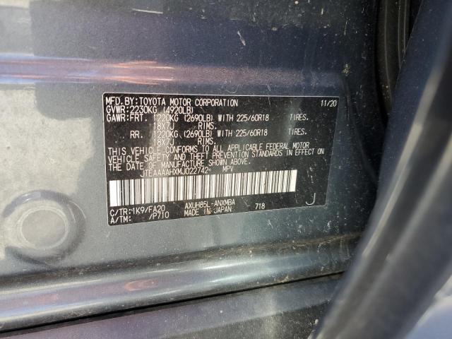 2021 TOYOTA VENZA JTEAAAAHXMJ022742