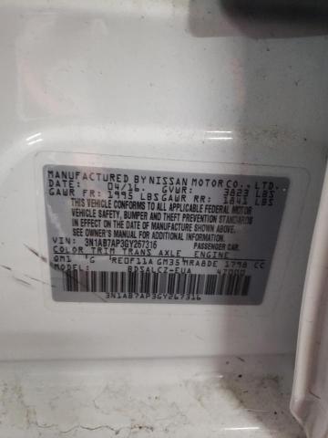 2016 NISSAN SENTRA S - 3N1AB7AP3GY267316