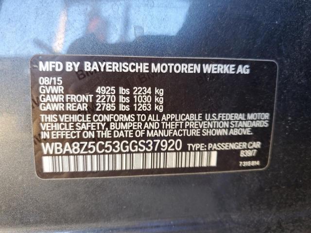 2016 BMW 328 XIGT S - WBA8Z5C53GGS37920