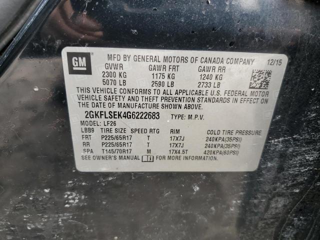 2016 GMC TERRAIN 2GKFLSEK4G6222683