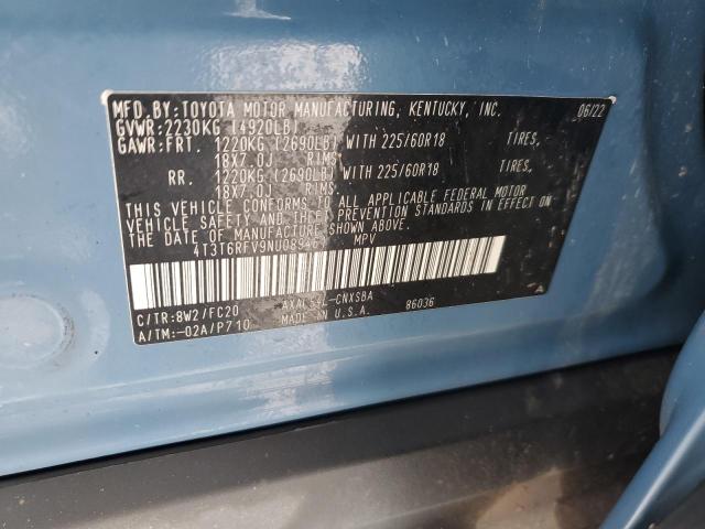 2022 TOYOTA RAV4 SE - 4T3T6RFV9NU089461