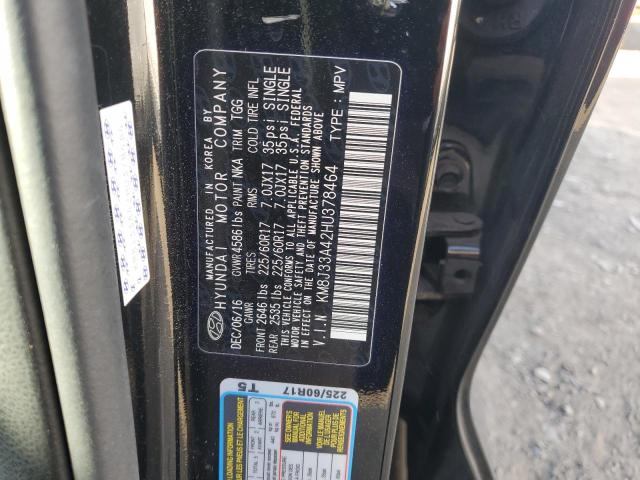 2017 HYUNDAI TUCSON LIM KM8J33A42HU378464