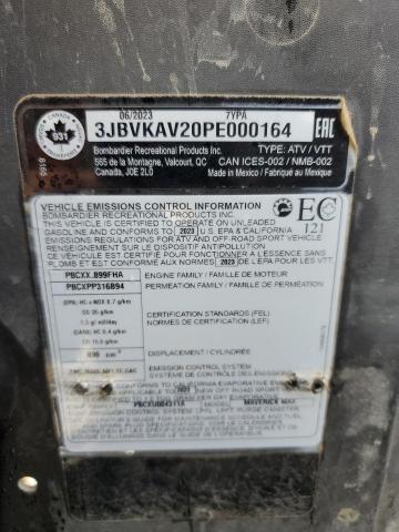 2023 CAN-AM MAVERICK X - 3JBVKAV20PE000164