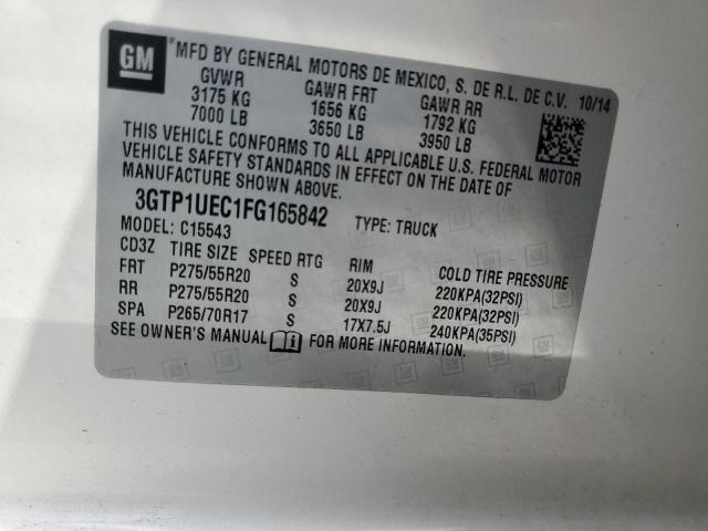 2015 GMC SIERRA C15 - 3GTP1UEC1FG165842
