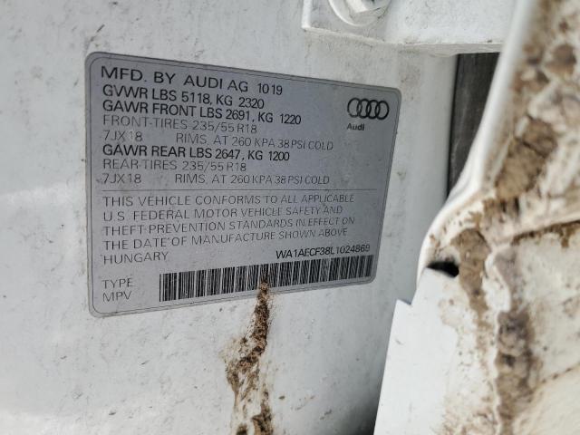 2020 AUDI Q3 PREMIUM - WA1AECF38L1024869