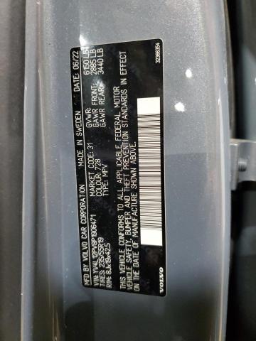 2023 VOLVO XC90 CORE YV4L12PV8P1906471