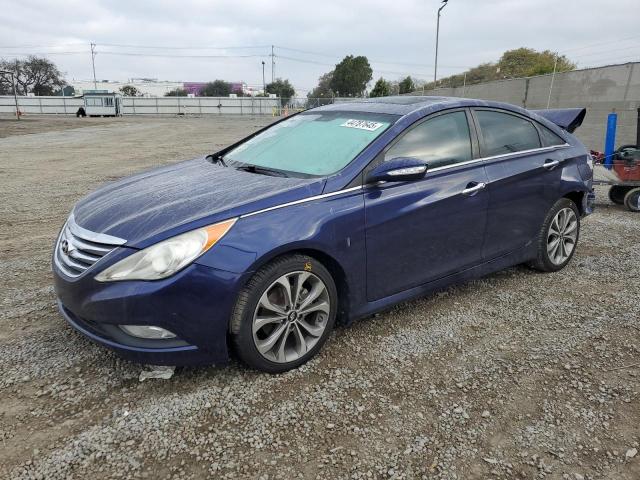 HYUNDAI SONATA SE 2014 blue  gas 5NPEC4AB5EH851547 photo #1