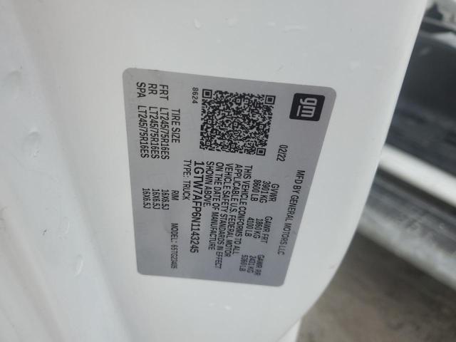 2022 GMC SAVANA G25 1GTW7AFP6N1143245