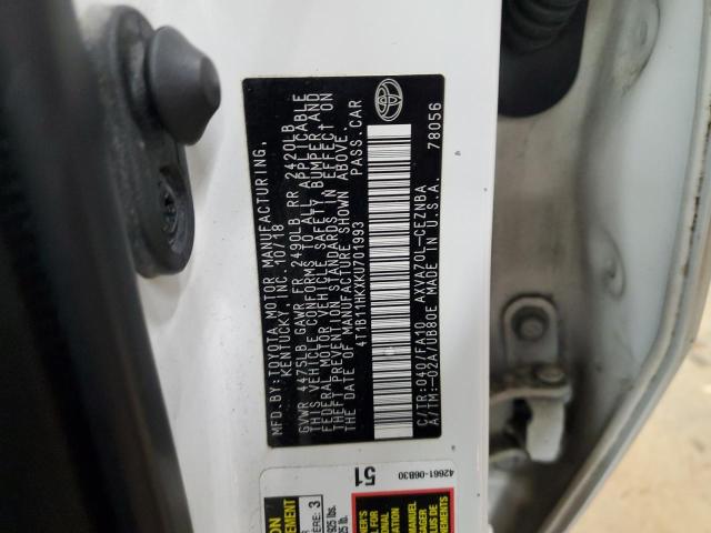 2019 TOYOTA CAMRY L - 4T1B11HKXKU701993