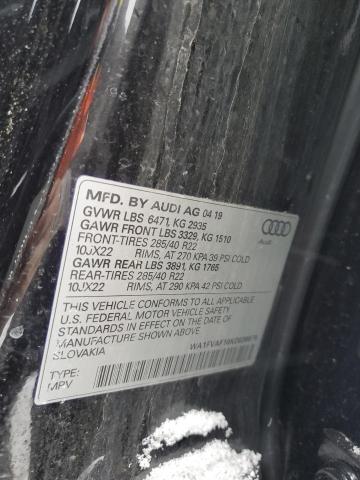 2019 AUDI Q8 WA1FVAF10KD038979
