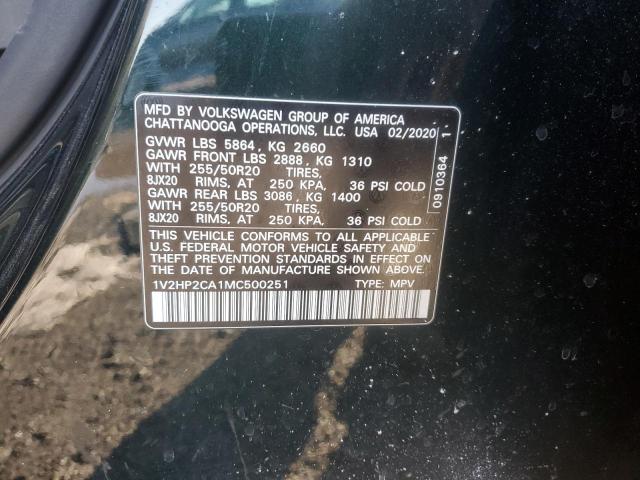 2021 VOLKSWAGEN ATLAS SE - 1V2HP2CA1MC500251