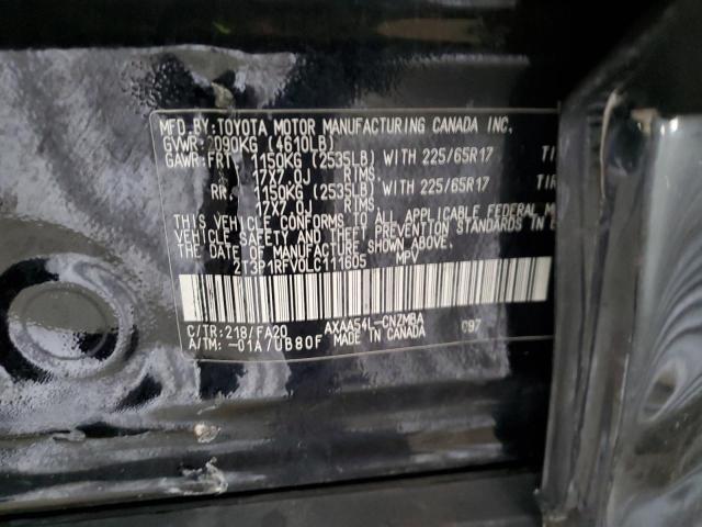 2020 TOYOTA RAV4 XLE - 2T3P1RFV0LC111605