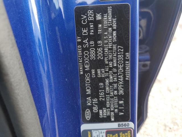 2017 KIA FORTE LX - 3KPFK4A70HE038127