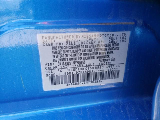2021 NISSAN SENTRA SV - 3N1AB8CV1MY303856