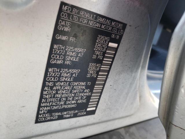 2018 NISSAN ROGUE S - KNMAT2MT2JP606940