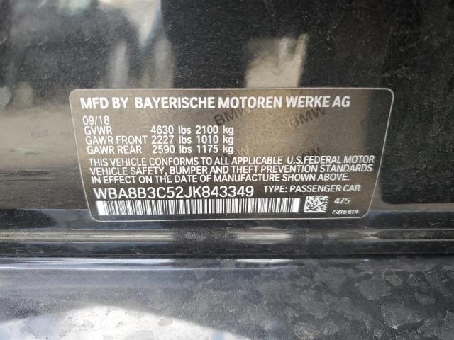 2018 BMW 340 I WBA8B3C52JK843349