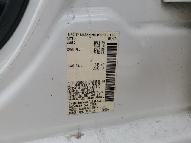 2022 NISSAN ALTIMA S - 1N4BL4BVXNN389441