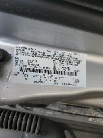 2018 FORD FOCUS S - 1FADP3E29JL277549